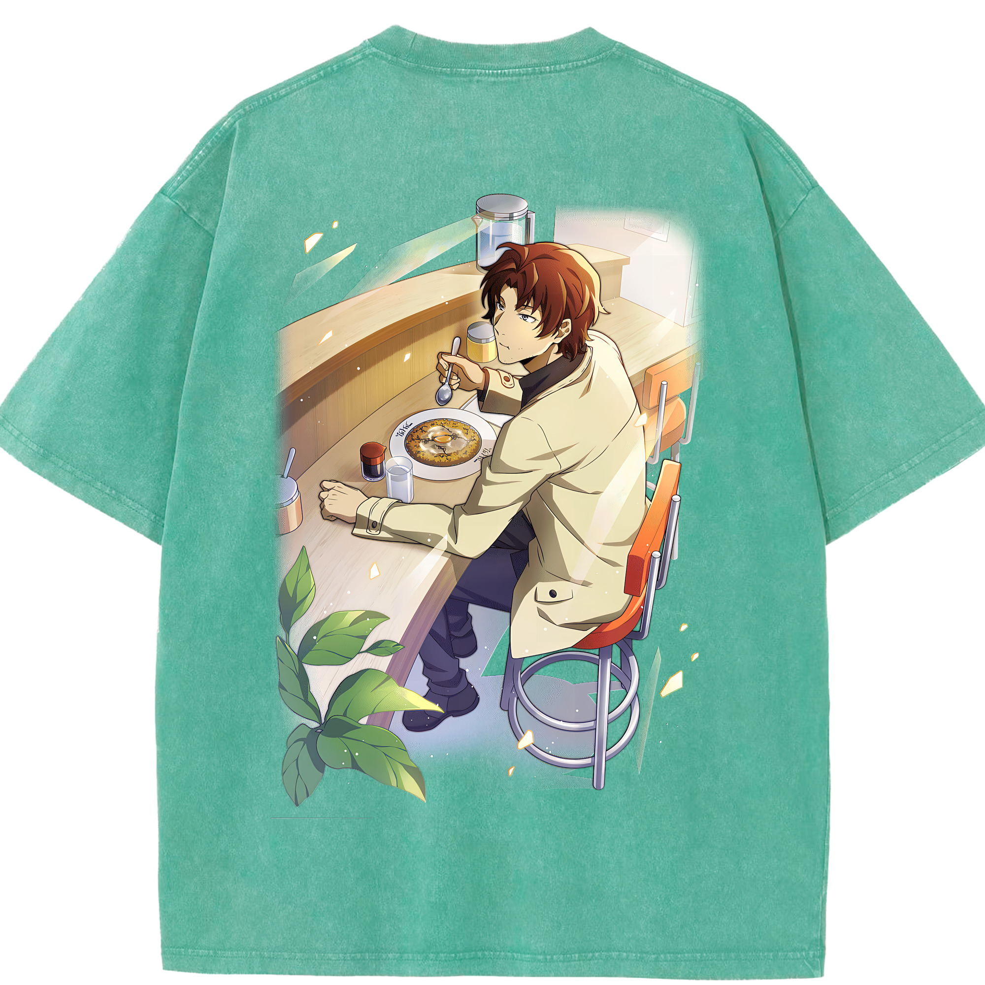 （画像用） 文豪ストレイドッグス Bungo Stray Dogs 綿100% ヴィンテージ風 半袖Tシャツ（背面プリント）